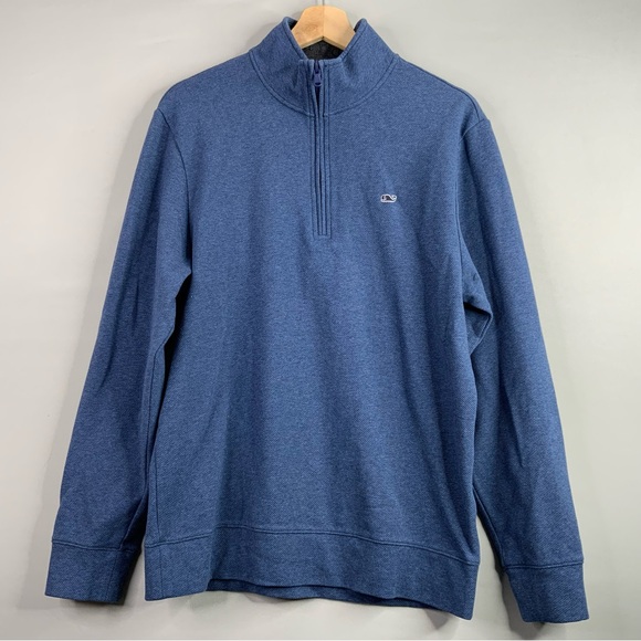 Vineyard Vines Other - Vineyard Vines Men's Zip Up Blue Sweater